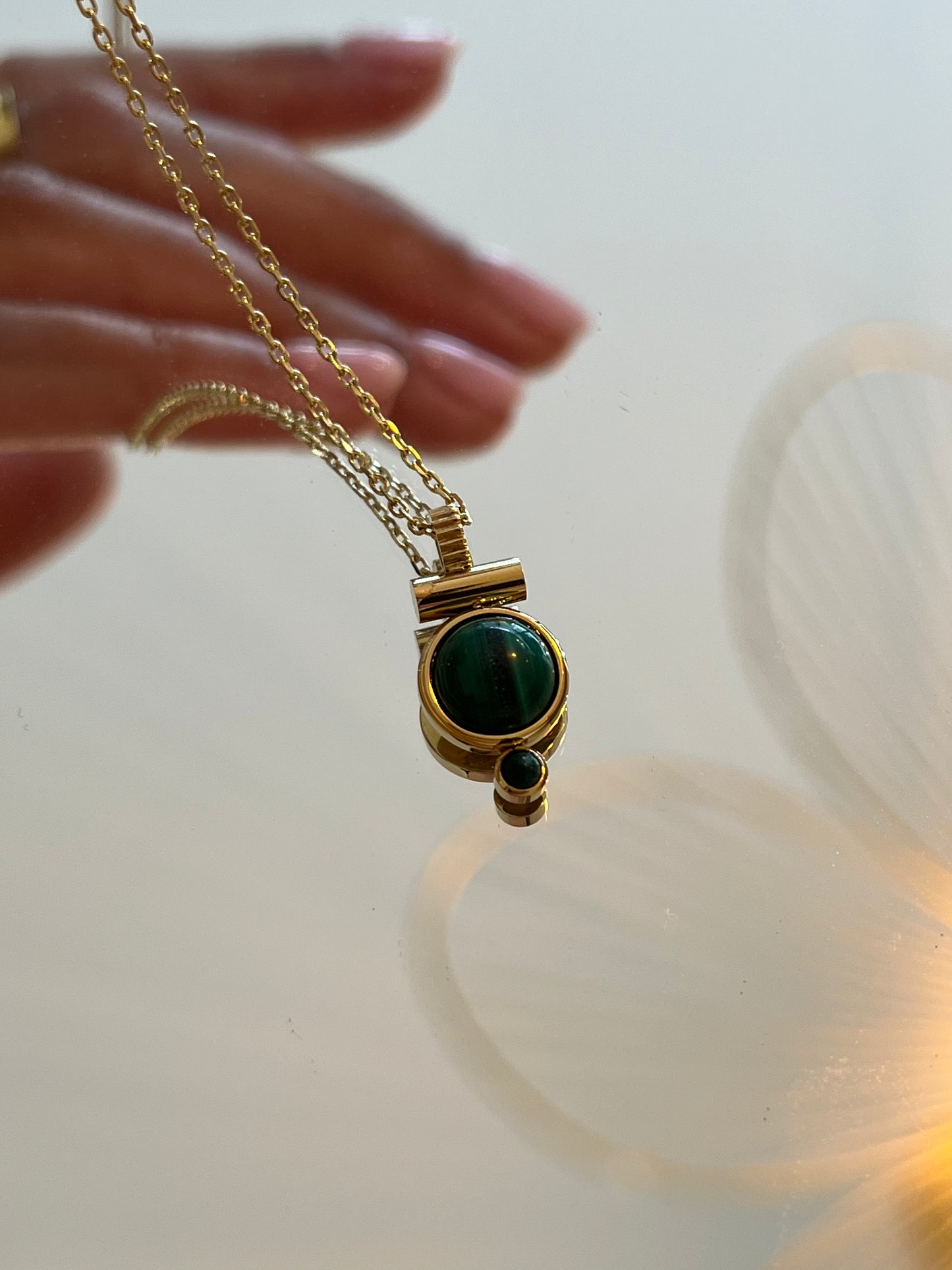 Collier Medium malachite